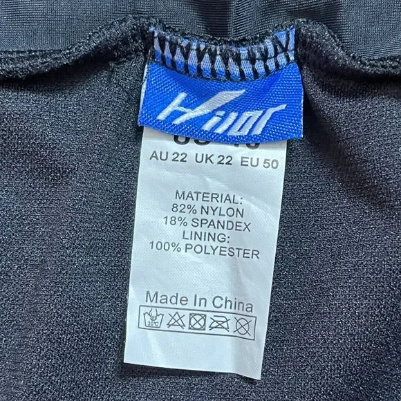 Hilor Womens High Waist UV Rash Guard Pants Crop Swim Capri Tights Plus Size 18 - Picture 8 of 9